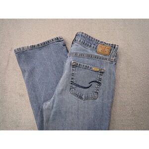 Levi Strauss Signature Women Size 8 Medium Mid Rise Bootcut Jeans Light Wash